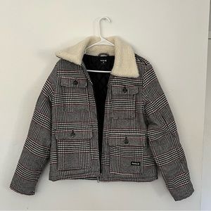 Bomber Jacket with Fleece Collar